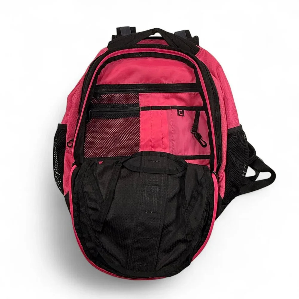 Adidas Backpack Black Pink Girls‎ Large School Pockets Outdoor Travel